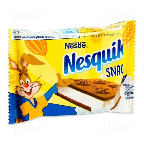 Тістечко бісквітне Nesquik з молочною начинкою 26г