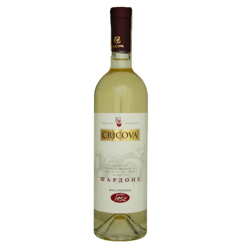 Вино 0.75л 12% біле сухе Шардоне Cricova