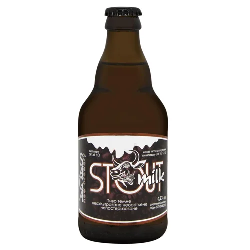 Пиво Saga Milk Stout темне нефільтроване 7,4% 0,33л