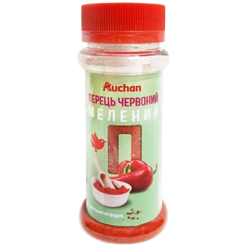 Перець червоний Ашан мелений 55г