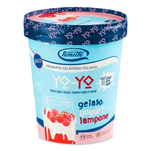 Морозиво Tonitto йогуртове з малиновим сиропом,275г