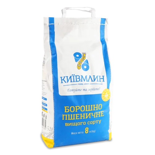 Борошно Пшеничне Вищого Ґатунку Київмлин, м/у 8 кг
