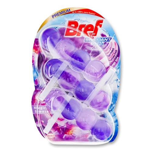 Засіб Для Чищення Унітазу Magic Breeze Brilliant Gel Bref, 3х42г