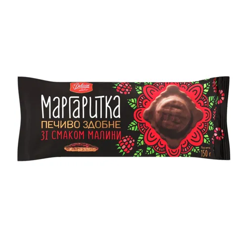 Печиво здобне зі смаком малини Маргаритка Delicia м/у 150г