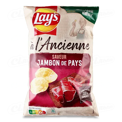 Чіпси Lay's Ancienne зі смаком копченої шинки, 120г