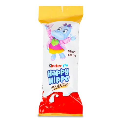 Батончик Kinder Happy Hippo В/ґ Лісний Горіх, 40г