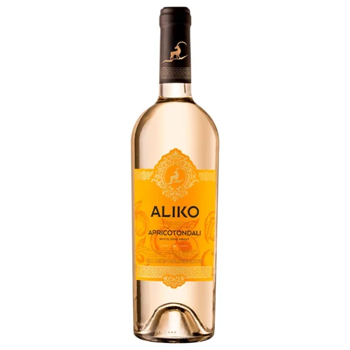 Напій винний Aliko C&W Абрикос білий напівсолодкий 9-12% 0,75л
