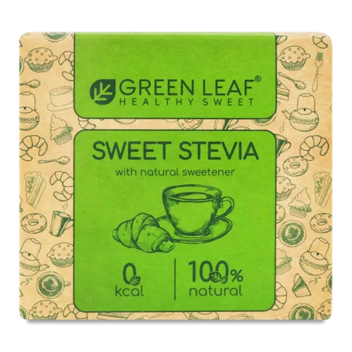 Солодкий Підсолоджувач Стевія Green Leaf, к/у 50х4 г