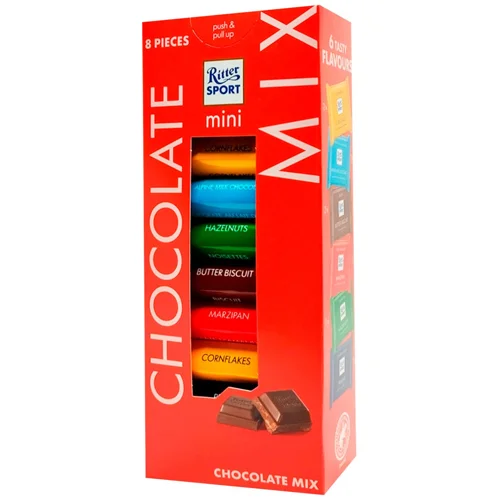 Цукерки Ritter Sport Асорті Міні Вежа 133г