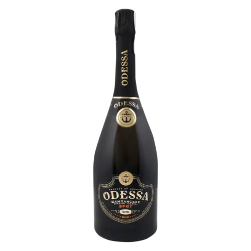 Вино ігристе 0.75л 10.5-12.5% Brut Odessa