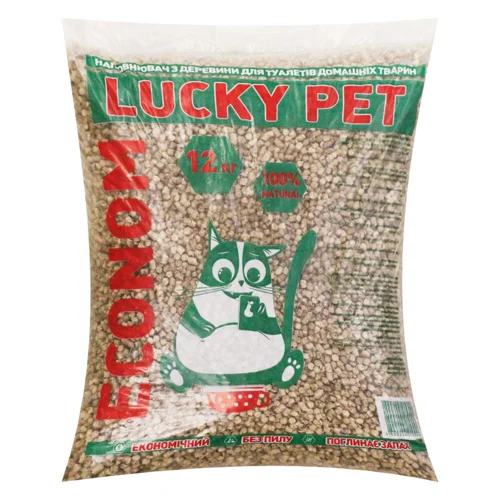 Наповнювач з деревини Lucky Pet Економ 12кг