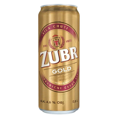 Пиво Zubr Gold світле 4,6% 0,5л