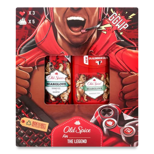 Подарунковий Набір Bearglove Old Spice, 1 шт, в/ґ