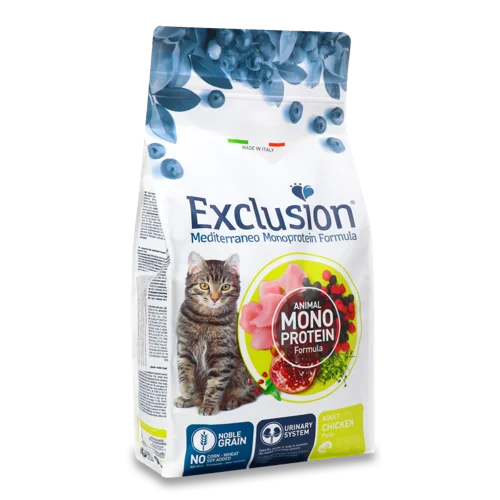 Корм Для Котів Exclusion Adult Chicken Сухий, Вищий ґатунок, 1 кг