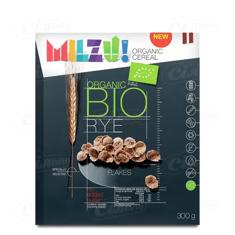 Пластівці житні Milzu! без цукру, 300г