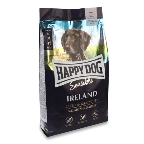 Корм Сухий Повнораціонний Salmon&Rabbit Adult Ireland Sensible Happy Dog, н/о, 4кг