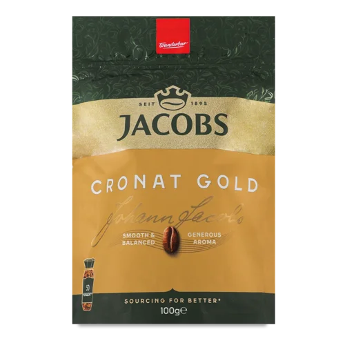 Кава розчинна сублімована Cronat Gold Jacobs д/п 100г