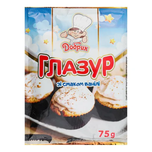 Глазур зі смаком ванілі Добрик м/у 75г