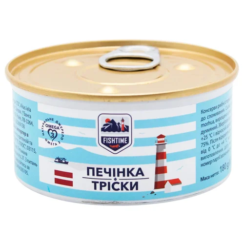 Печінка тріски Fish Time 180г