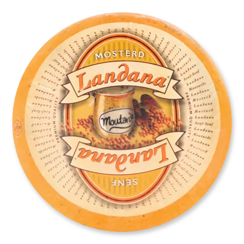 Сир Твердий З Гірчицею Landana, 50% Жирності, кг