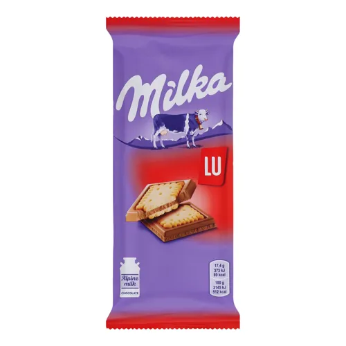 Шоколад молочний з печивом Lu Milka м/у 87г