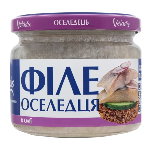 Оселедць Veladis філе в олії 250г