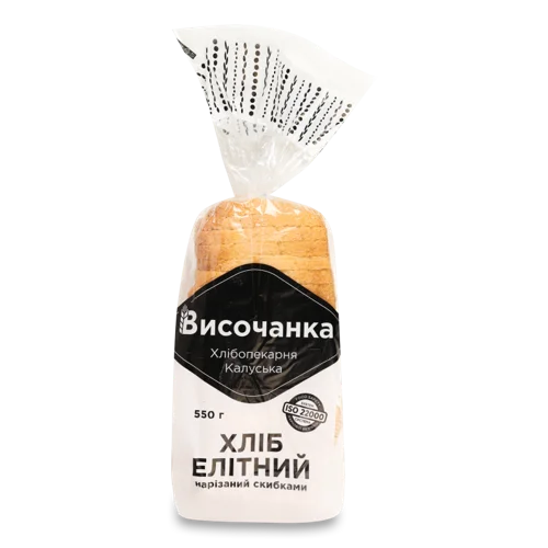 Хліб Пшеничний Формовий Вищого Ґатунку Елітний Височанка, 550г