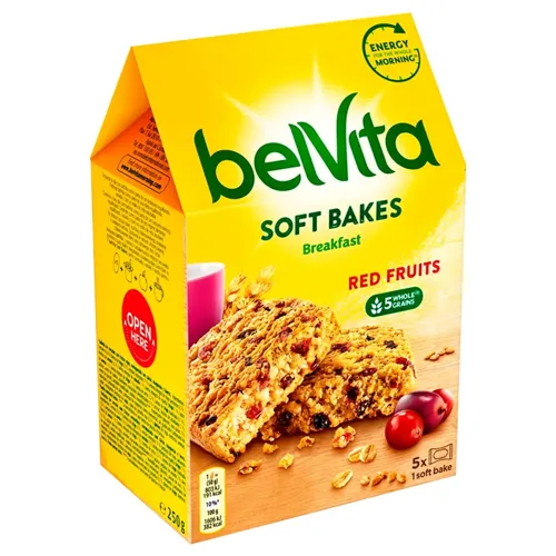 Печиво Belvita м'яке з журавлиною та родзинками 250г