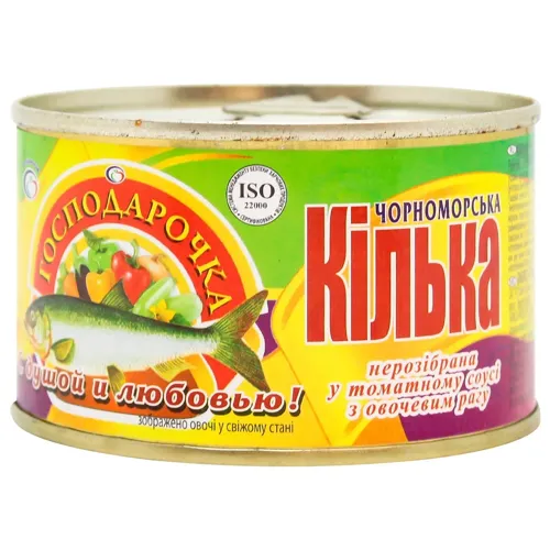 Кілька Господарочка чорноморська у томатному соусі 240г
