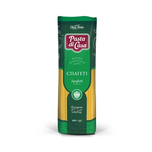 Макарони Спагеті м/уп 400г Своя Лінія Pasta di Casa
