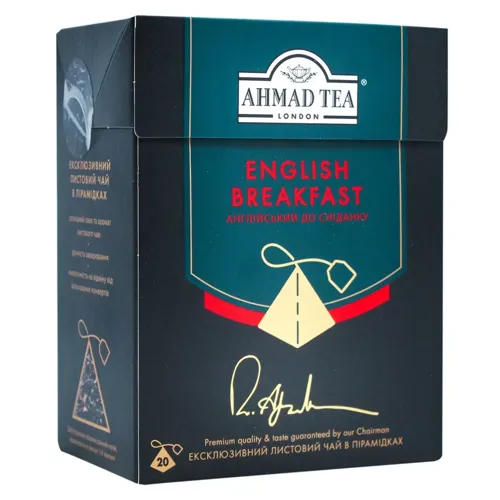 Чай чорний Ahmad English Breakfast в пірамідках 20шт2г