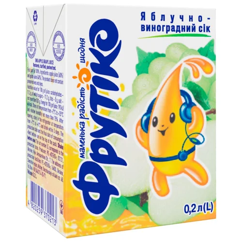 Сік Фрутіко яблучно-виноградний 200мл