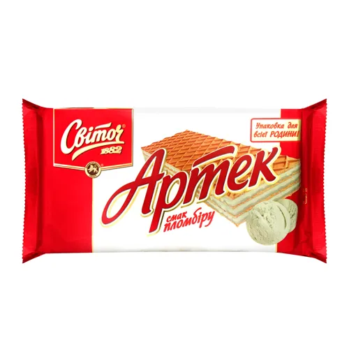 Вафлі зі смаком пломбіру Артек Світоч м/у 250г