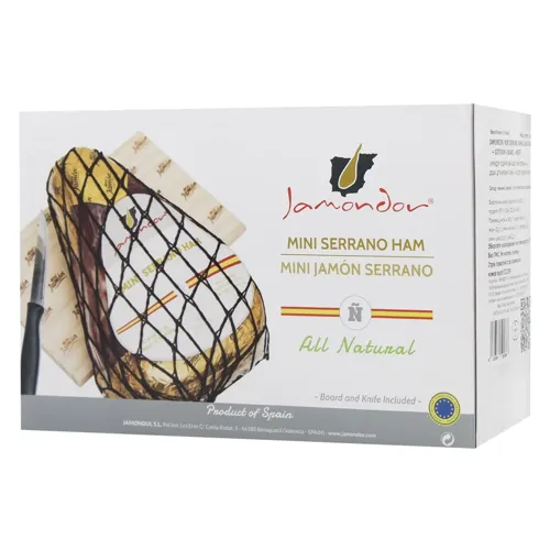 Набір Jamondor Хамон Серрано міні 1кг + дошка для нарізання + ніж