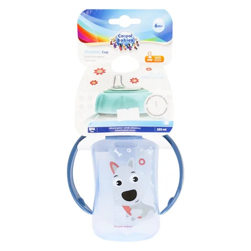 Кружка-непроливайка Canpol Babies Cute Animals Песик тренувальна 320мл