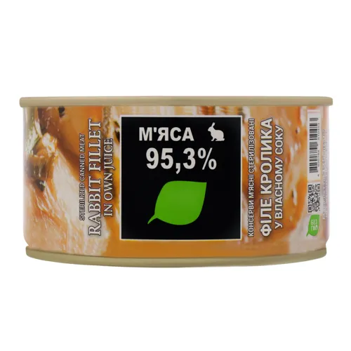 Кролик філе у власному соку Zdorovo 325г