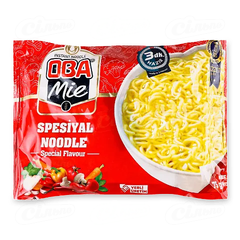 Локшина OBA «Особлива» з овочевим смаком швидкого приготування, 75г