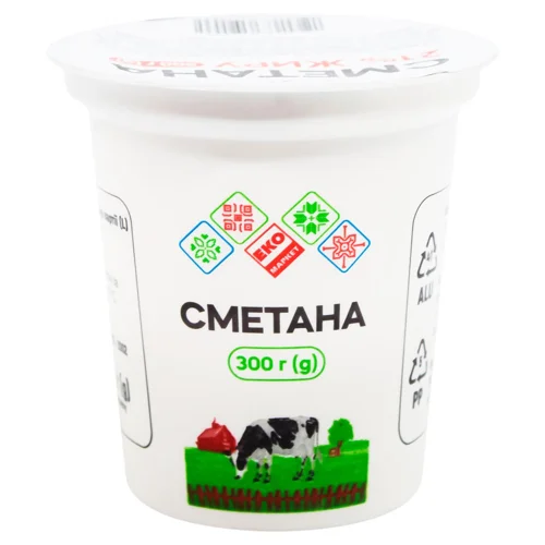 Сметана Еко Маркет 21% 300г