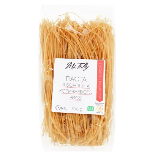 Макаронні вироби Ms.Tally з коричневого рису 300г