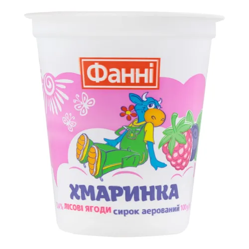 Сирок 3.4% аерований Лісові ягоди Хмаринка Фанні ст 100г