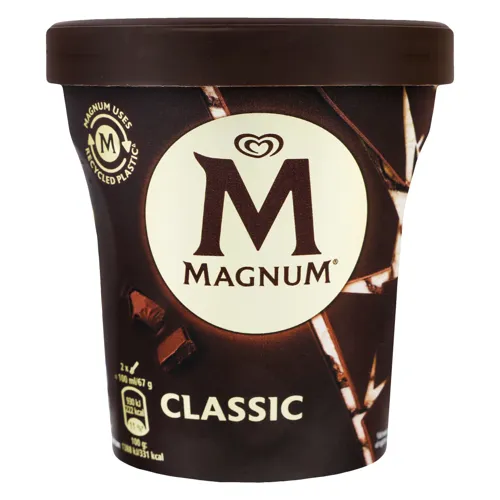 Морозиво ванільне з молочним шоколадом Classic Magnum ст 297г
