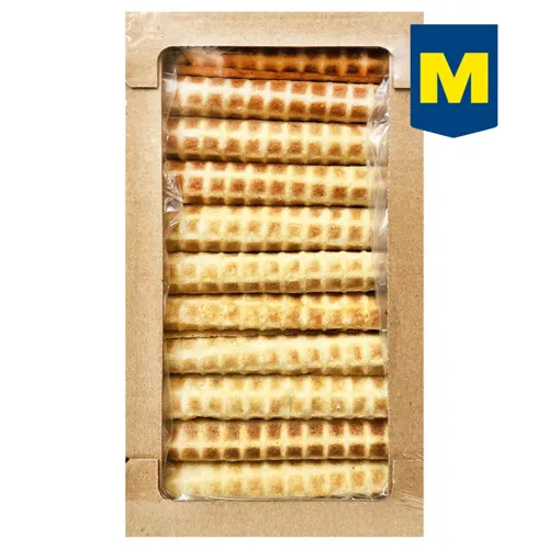 Тістечка Rioba Вафельні трубочки зі згущеним молоком 1 кг