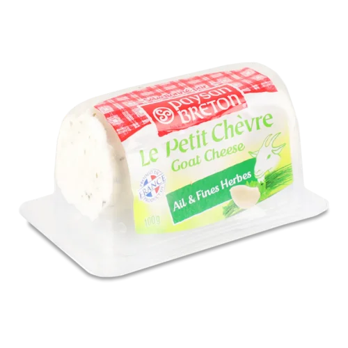 Сир Paysan Breton з часником та травами, 45%, з козиного молока