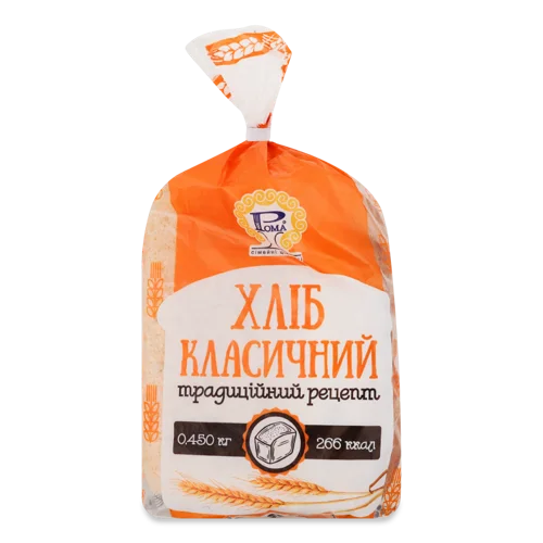 Хліб Класичний Рома, в/ґ, 0.45 кг