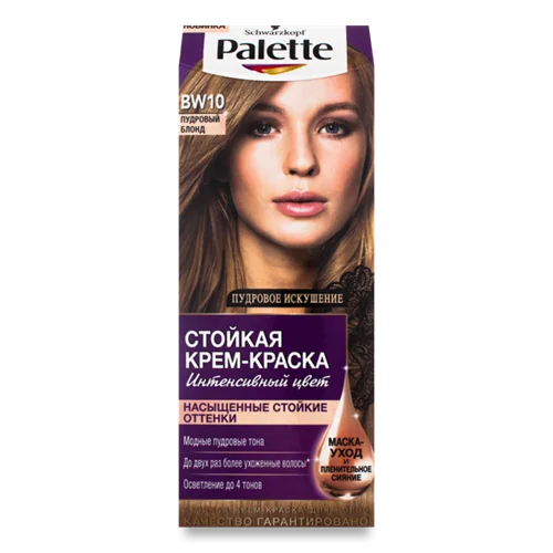 Крем-фарба Для Волосся №BW10 Пудровий Блонд Palette, В/ґ