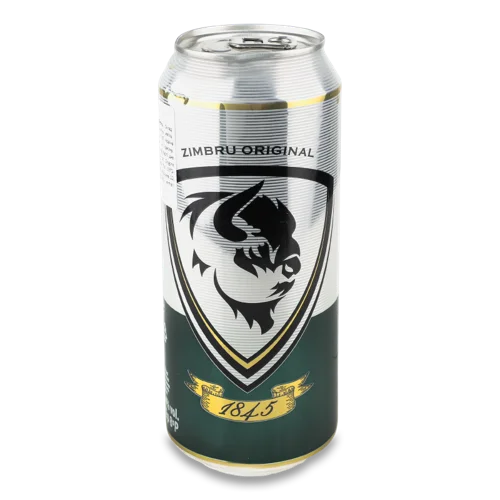 Пиво Світле Вищого Ґатунку 4.0% З/Б 0.5Л ZIMBRU