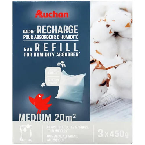 Наповнювач для вологопоглинача Auchan Cotton 450г