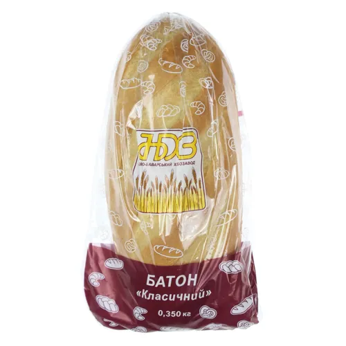 Батон Класичний Ново-Баварський хлібозавод м/у 350г