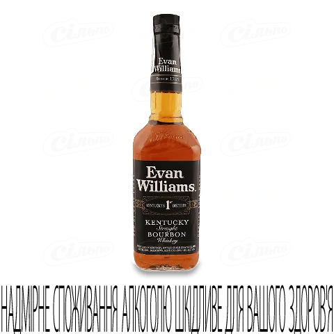 Бурбон Evan Williams Black 0,75л 43%