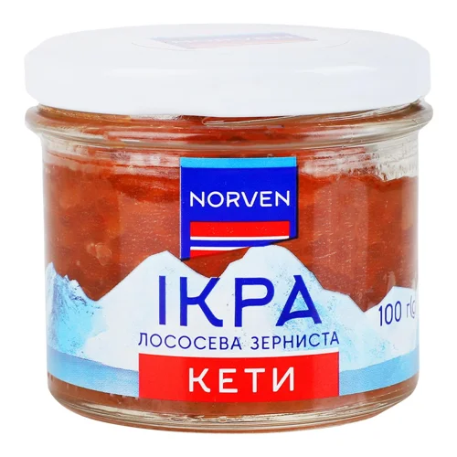 Ікра Norven кети лососева зерниста 100г